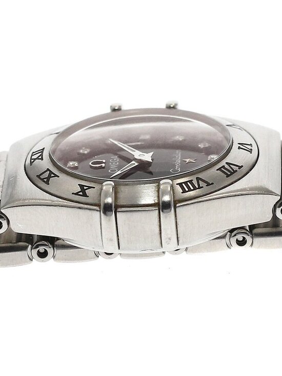 OMEGA Constellation Mini 1562.56 12P diamond black Dial Quartz Ladies_935547 main image 4